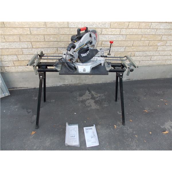 Craftsman 3HP 10" 4800RPM Mitre Saw on wolfcraft stand