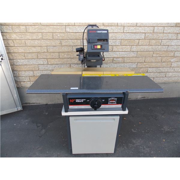 Craftsman 10" Heavy Duty Saw on Wheeled Stan