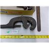Image 2 : Antique Pipe Cutters + Pipe wrenches
