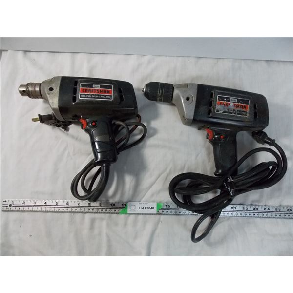 Sears Craftsman 3/8" Drills (working)
