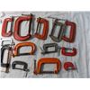 Image 3 : Metal C-Clamps x16 qty - various sizes