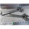 Image 3 : pair of crescent wrenches with various wrenches