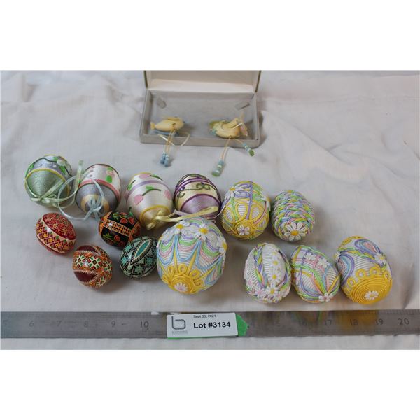 Ornate egg decorations