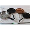 Image 1 : 4 frying pans; 2 10', 1 9', 1 8'