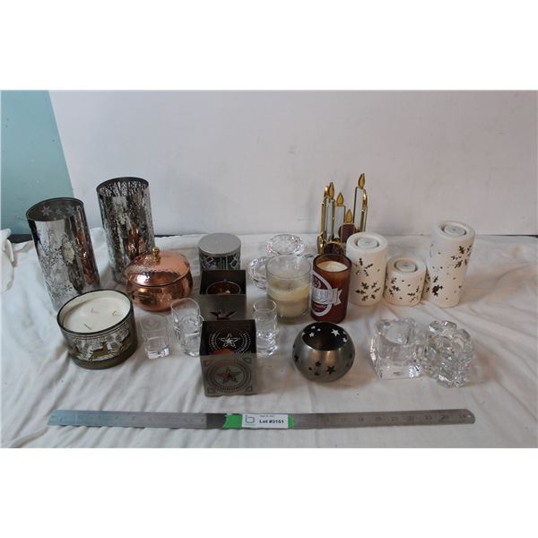 Candles and candle holders