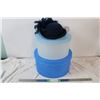 Image 1 : 2 plastic hat containers with fancy ladies hat