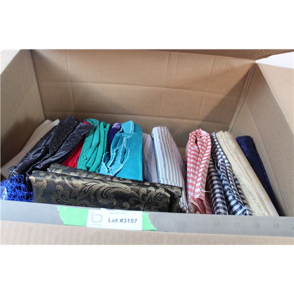 Box of various fabrics