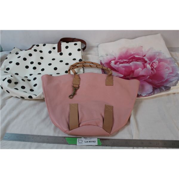 Claudin Firenze purse (genuine leather), two Indigo tote bags