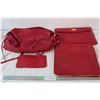 Image 1 : Lachetta Milano handbag, three other red bags