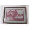 Image 2 : Framed Paper art, various decor item lot