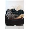 Image 1 : Luggage bag with assorted bedding and blankets