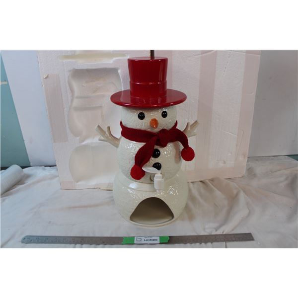 Ceramic Snowman tea light