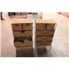 Image 4 : Two wire basket storage containers - 32"T, 18"W, 12"D