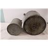 Image 2 : 2 Metal Gas Cans - biggest is 17" T, 13" diameter