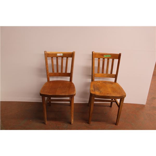 Pair of Wooden Chairs
