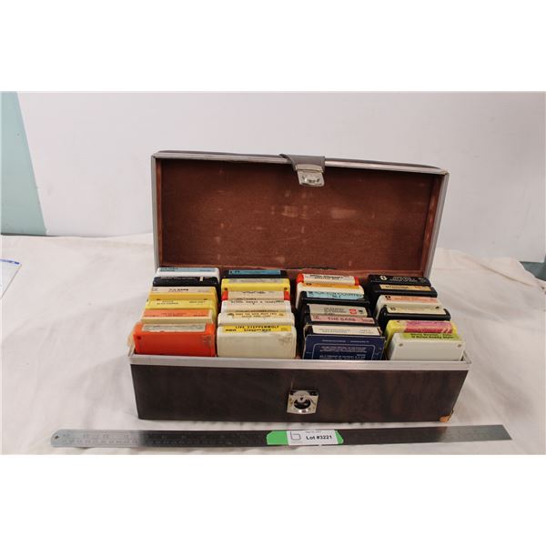 8-track suitcase with 8-tracks