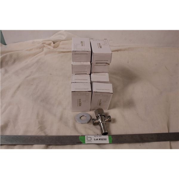 (lot of 12) Stainless Steel Bathroom Faucet ends