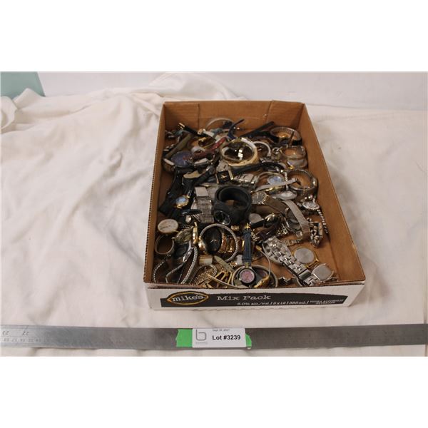 assortment of watches and watch parts - for repair