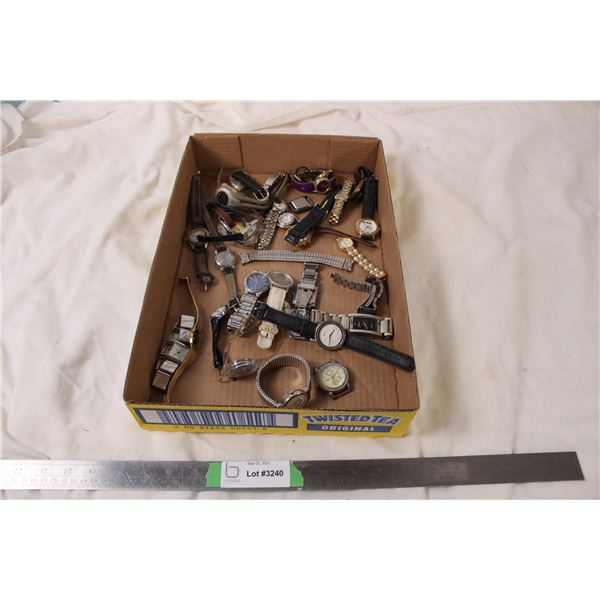 assortment of watches and watch parts - for repair