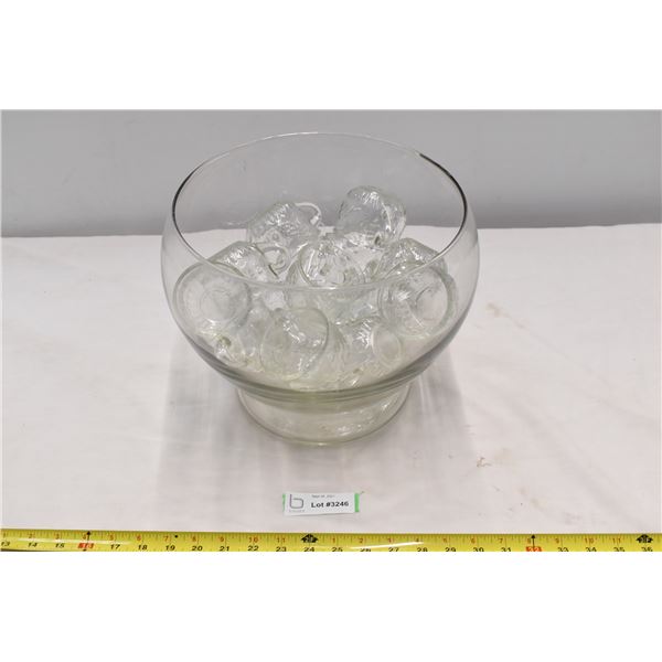 Punch Bowl With Cups