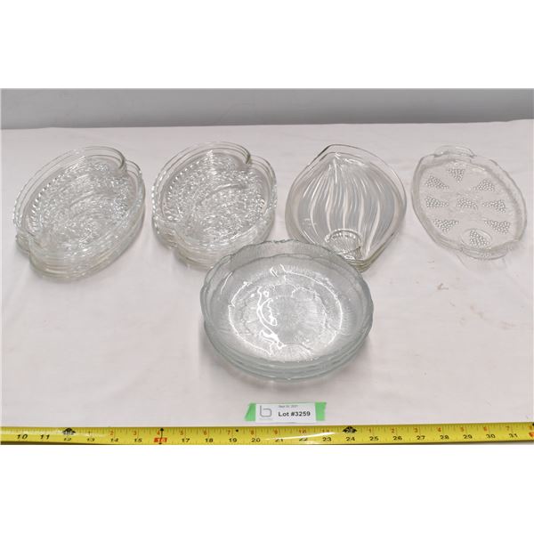 Assorted groups of serving trays