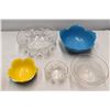 Image 3 : Plastic & glass bowls, Butter/Sauce Warmer.