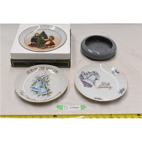 Decorative Anniversary plates, vintage Avon plate, Ceramic bowl