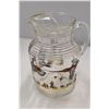 Image 3 : Glass water pitcher, glass decanter, German mug, cermaic jug/vase