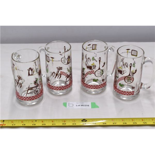 Set of 4 Beer Glasses