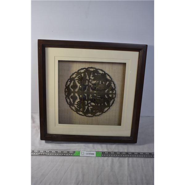 Framed Bronze Ornament