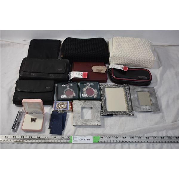Wallets, Sterling Silver Pin, and Misc