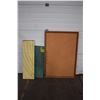 Image 1 : corkboard (49"x34" wide) + rotary mat + cardboard yard measuring board