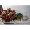 Image 1 : Fake Plants and Basket