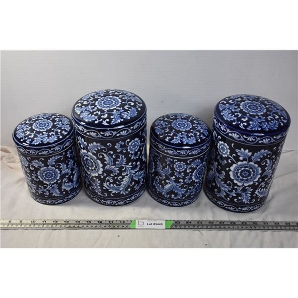 4 Ceramic Jars