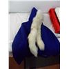 Image 4 : Hooded Fur + Felt coat - hand made - with sleeping bag + pillow