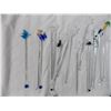 Image 2 : Lot of Glass Stir sticks + wine rings