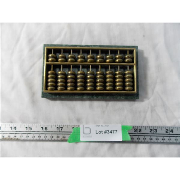 Brass + Marble score keeper/adding toy