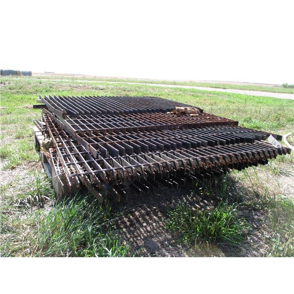 pallet of floor grates