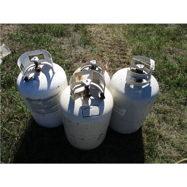4 propane tanks- first 77 items are remote pickup near Tessier, SK