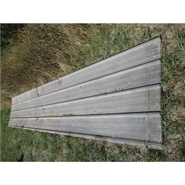 5 sheets of 14.5"-15" long metal roofing - - first 77 items are remote pickup near Tessier, SK