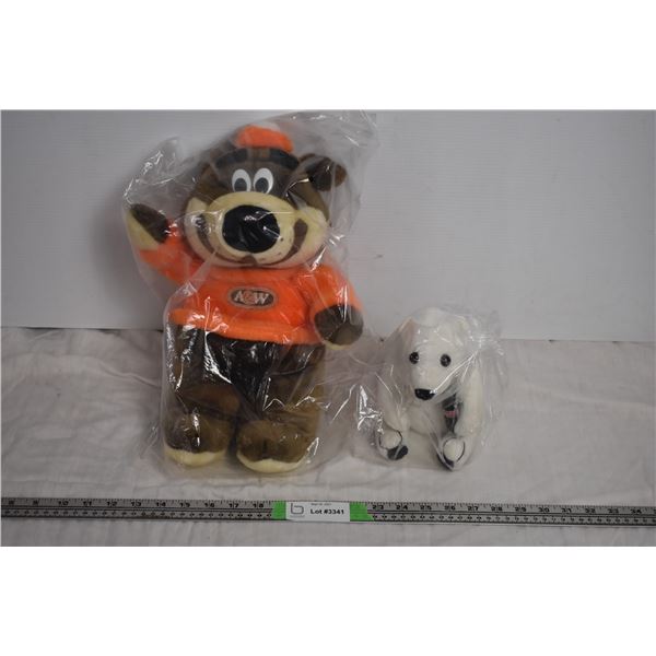 A&W Stuffed Bear, Coca-Cola Stuffed Bear