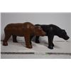 Image 1 : Pair of Paper/Leather Mache Bears