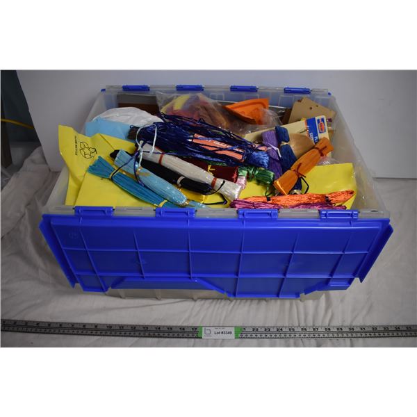 Tote of Misc Crafting Supplies