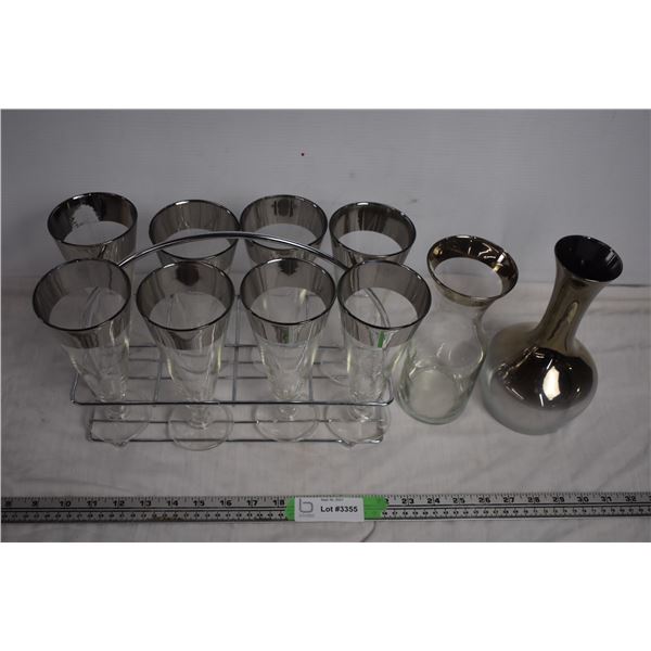 Set of Glasses and Water Pitchers