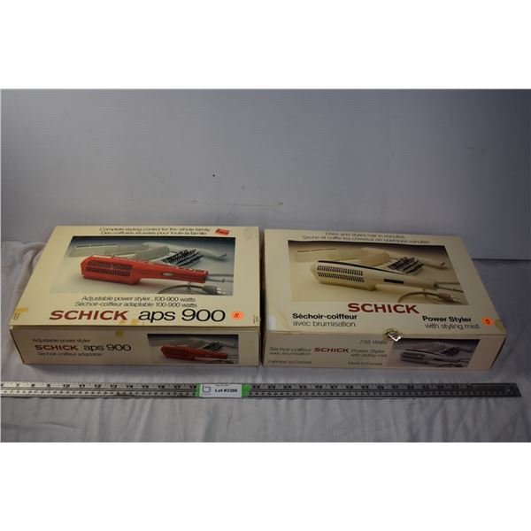 Vintage Schick Power Stylers (in original boxes)