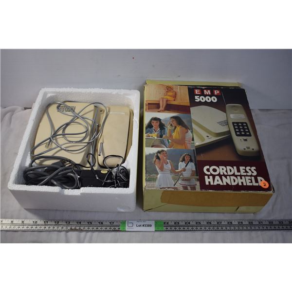 Vintage Cordless Handheld Telephone