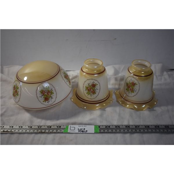Floral Glass Lampshades