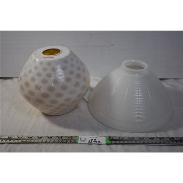 Pair of Glass Lampshades