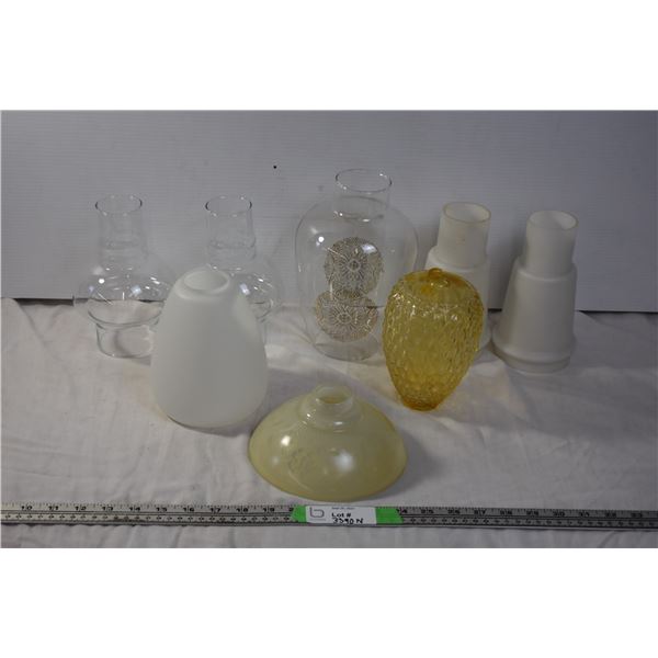 Various Glass Lampshades