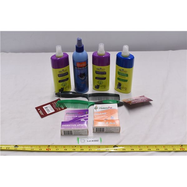 Cat sprays and combs